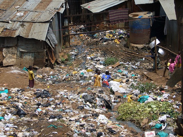 Kibera Slum in Nairobi. “With over one billion poor people living without 