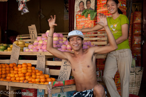Friendly Fruit Vendor in Palawan, Philippines