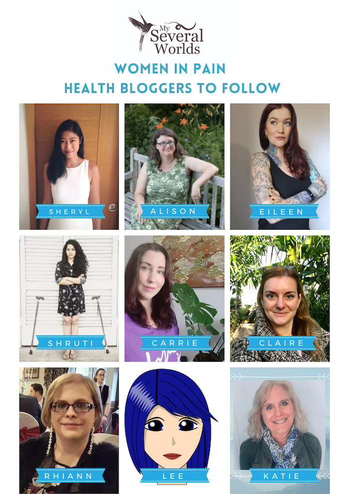 8 women in pain health bloggers that you should follow by MySeveralWorlds.com