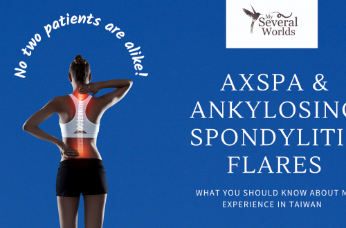 Ankylosing Spondylitis Flares - An image of a young person holding their spine.